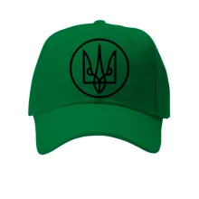 Кепка с линейным тризубом в тонком круге
