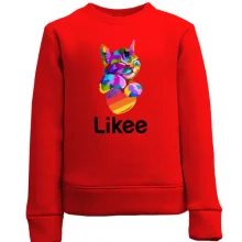 Детский свитшот с котиком "Likee"
