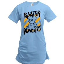 Туника c плюшевым мишкой "black wahite"