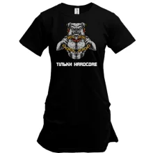 Туника с яростным псом "Только hardcore"