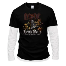 Лонгслів Комбі "AC DC"