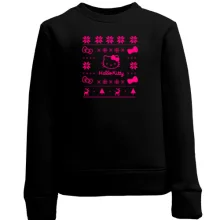 Дитячий світшот з новорічним принтом "Hello Kitty"