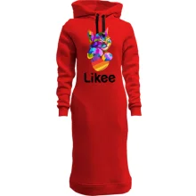 Худи платье с котиком "Likee"