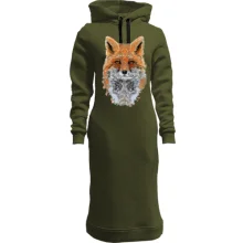 Худи платье с лисичкой