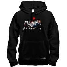 Толстовка с персонажами хорроров и надписью «FRIENDS»