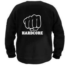 Реглан з кулаком і написом Hardcore