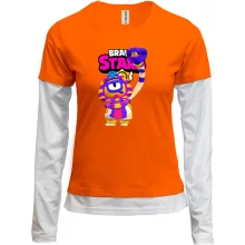 Комбинированный лонгслив Brawl Stars с Тарой