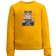 Дитячий світшот із заарештованим котом "Kitty BAD"