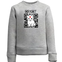 Детский свитшот "QR кот"