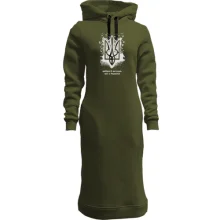 Худи платье с тризубом "Доброго вечора, ми з України"