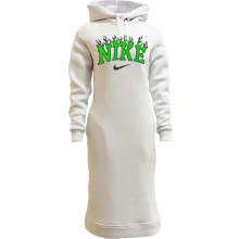 Худі сукня з лого Nike в полум'ї