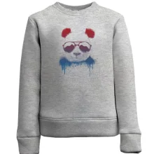 Дитячий світшот з пандою в сонячних окулярах