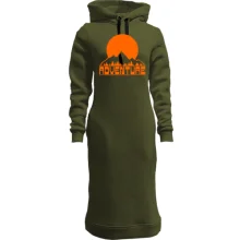 Худи платье с горами "Adventure"
