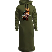 Худи платье с кошкой 