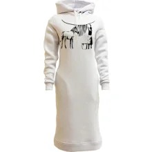 Худі сукня "Зебра арт" автора Banksy