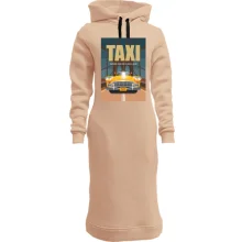 Худи платье с постером из т.с.Taxi