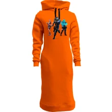 Худи платье с героями игры Fortnite