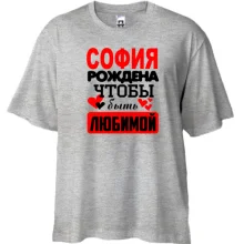 Футболка Oversize с надписью 