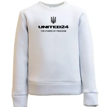 Дитячий світшот з гербом "united24 the power of freedom"