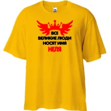 Футболка Oversize с надписью 