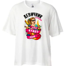 Футболка Oversize с надписью 