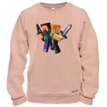 Світшот Minecraft зі Стівом та Алекс