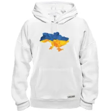 Толстовка з полігональною карткою України