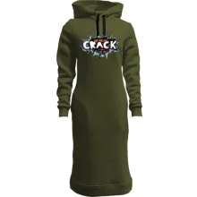 Худи платье с сердцем "Crack"