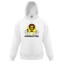 Детская толстовка Powerlifting lion
