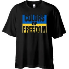 Футболка Oversize с принтом COLORS OF FREEDOM