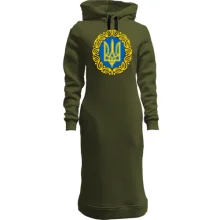 Худи платье "Герб Украины с узором"
