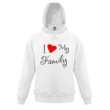 Детская толстовка I Love My Family