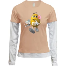 Жіночий лонгслів Комбі "M&M's с Кокосом"
