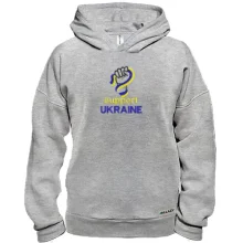 Худи BASE с вышивкой Support Ukraine