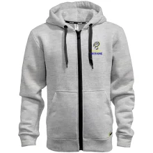Худи на молнии с вышивкой Support Ukraine (Вышивка)