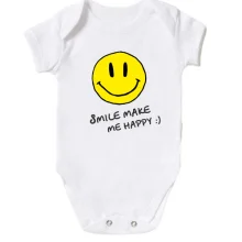 Детское боди Smile Make me happy