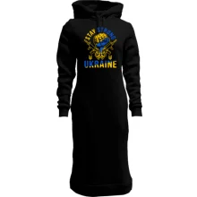 Худи платье "Ukraine stay strong"