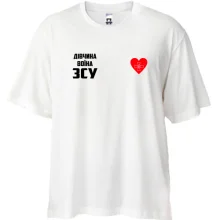 Футболка Oversize Дівчина воїна ЗСУ