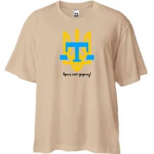 Футболка Oversize з тризубом 