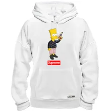 Толстовка Барт Сімпсон з написом Supreme