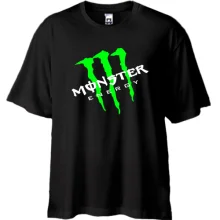 Футболка Oversize Monster energy (навскіс)