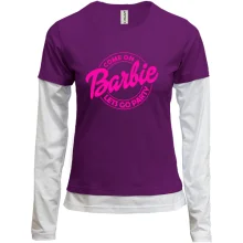Комбинированный лонгслив Barbie"Lets go party"