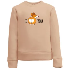 Дитячий світшот з собачкою "I love you"