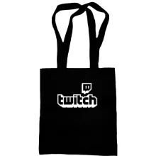 Сумка шопер з логотипом twitch