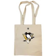 Сумка шоппер Pittsburgh Penguins с пингвином и золотым треугольником