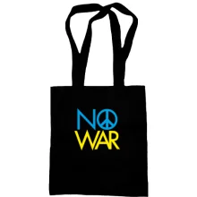 Сумка шопер з принтом «No War»