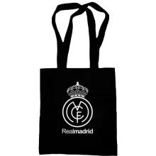 Сумка шоппер с белой эмблемой Real Madrid
