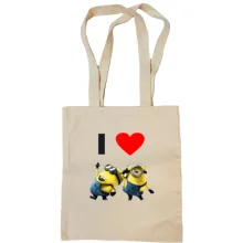 Сумка шопер I love minions