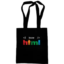 Сумка шоппер Я знаю html