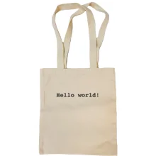 Сумка шопер Hello World!